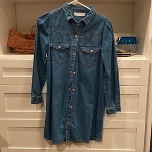 Zara girls denim dress